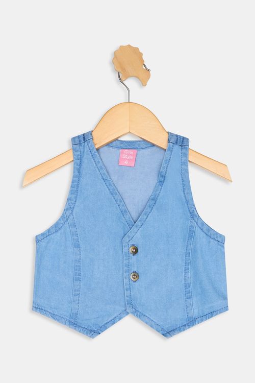 Colete inf4/8nasjeans jeans azul claro