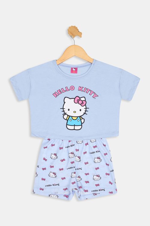 Acess abj064 pijama hello kitty az azul claro