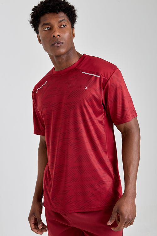 Masc esp met017b cam mc dry full print vermelho escuro