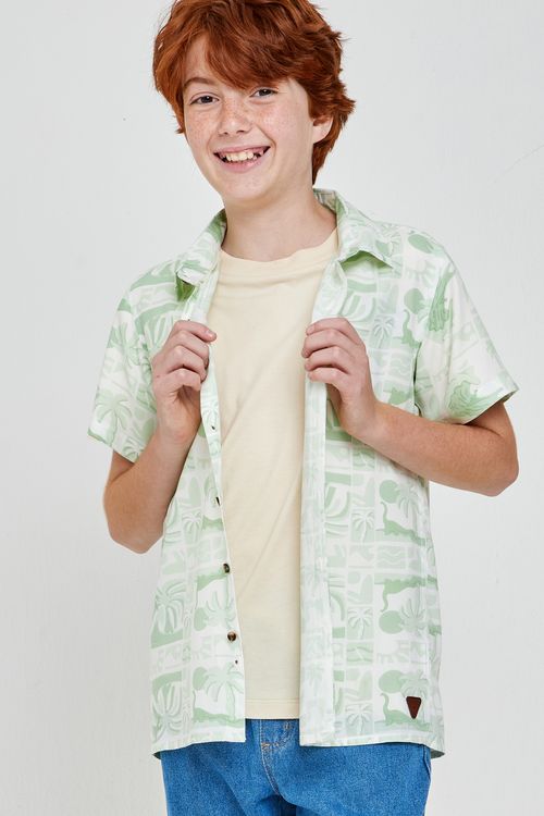 Camiseta Infantil Amarelo Suave