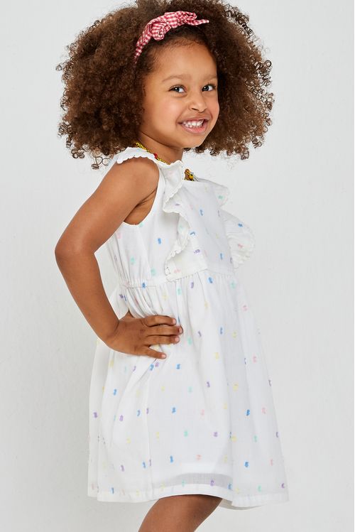 Inf 1/3nas vest branco bordado colorido branco