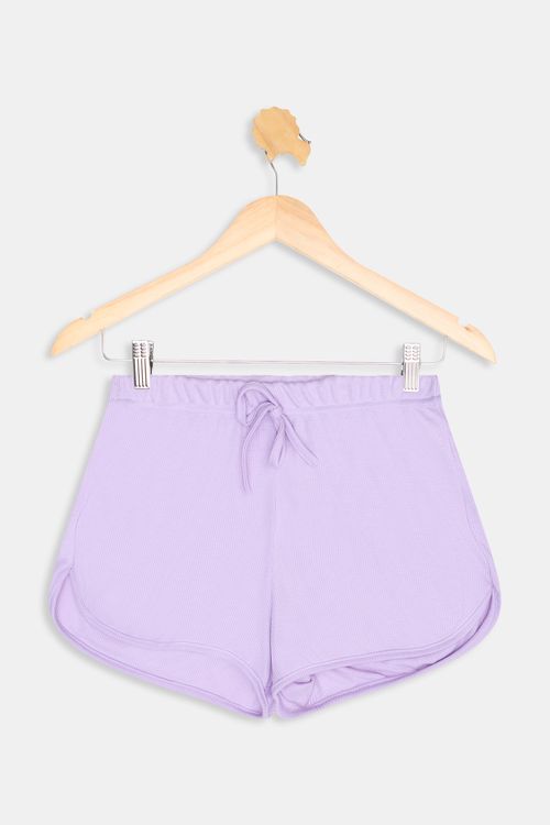 Shorts Runner Infantil Caedu Lilás - Conforto e Estilo