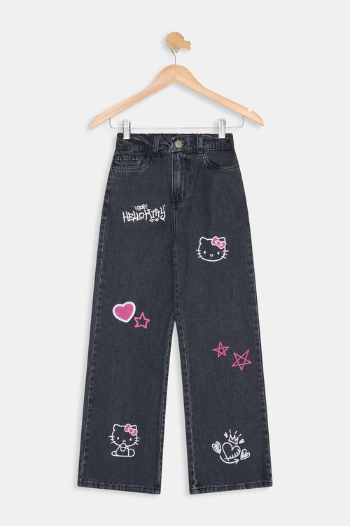 Calça jeans inf10/16nas wide pt hk10652 jeans black