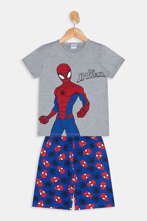 Pijama Infantil Homem-Aranha Estampado Caedu 4-10 Anos