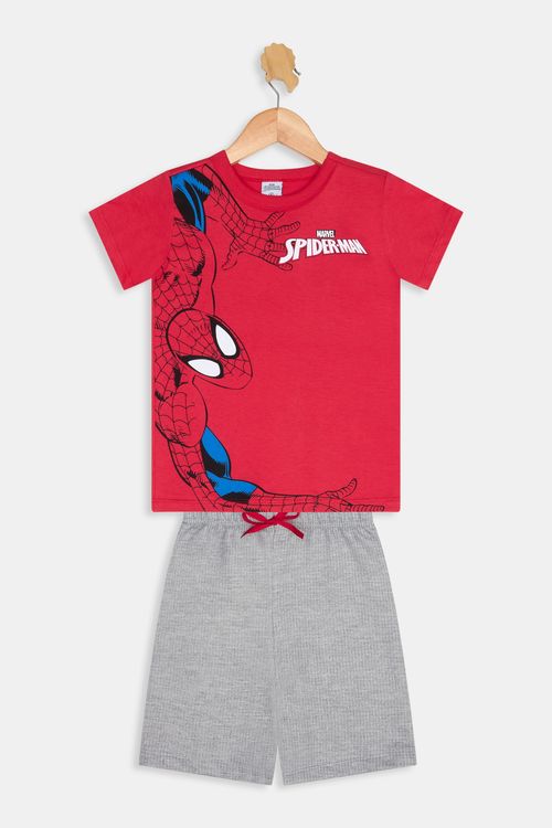 Conjunto Infantil Homem-Aranha Caedu Vermelho 4-8 Anos