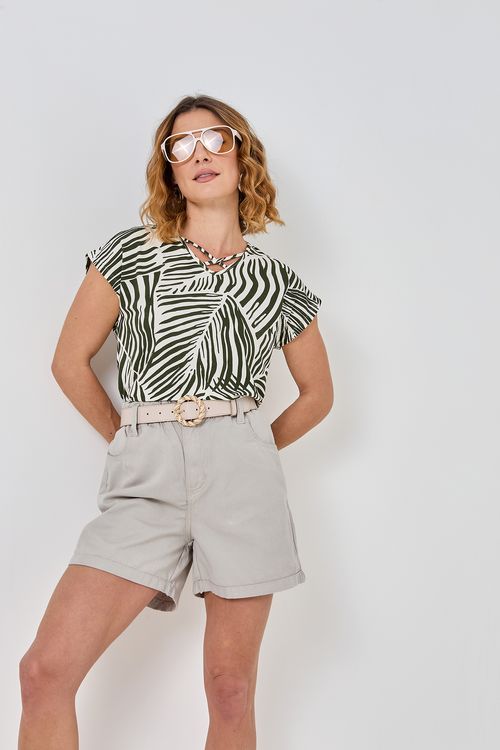 Shorts fem mesa6 jns clochard srj bege bege