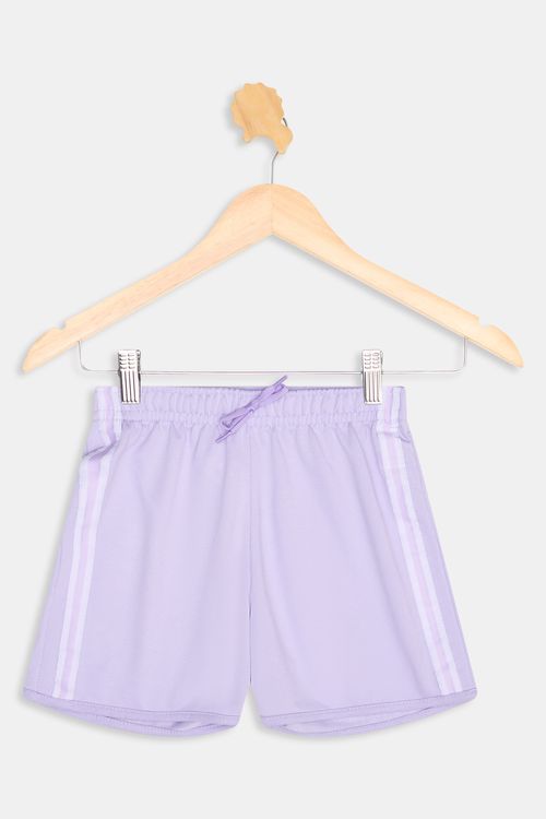 Short Infantil Moletom Lilás Caedu Menina 10-16 Anos