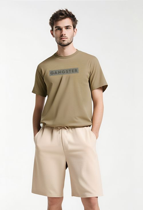 Camiseta Masculina Caedu Street Gangster Algodão Estampada