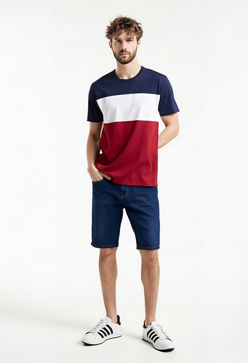 Bermuda Jeans Masculina Caedu Azul Escuro: Conforto e Estilo