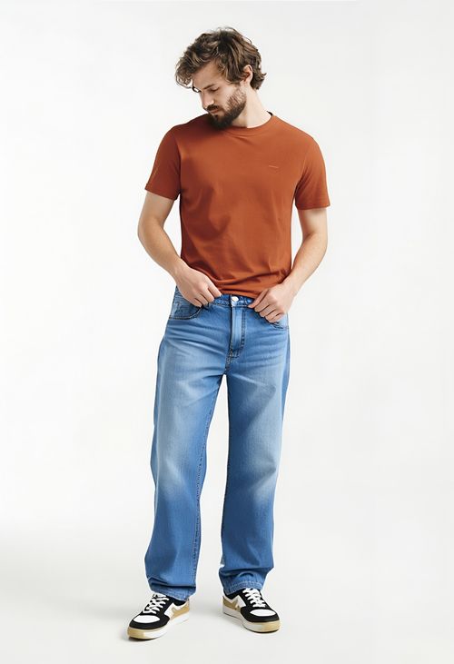 Calça Masculina Baggy Jeans Claro Caedu - Estilo Casual