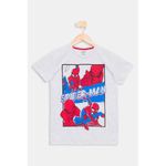 Camiseta Juvenil Spider-Man Caedu Mescla Algod o 10-16 0
