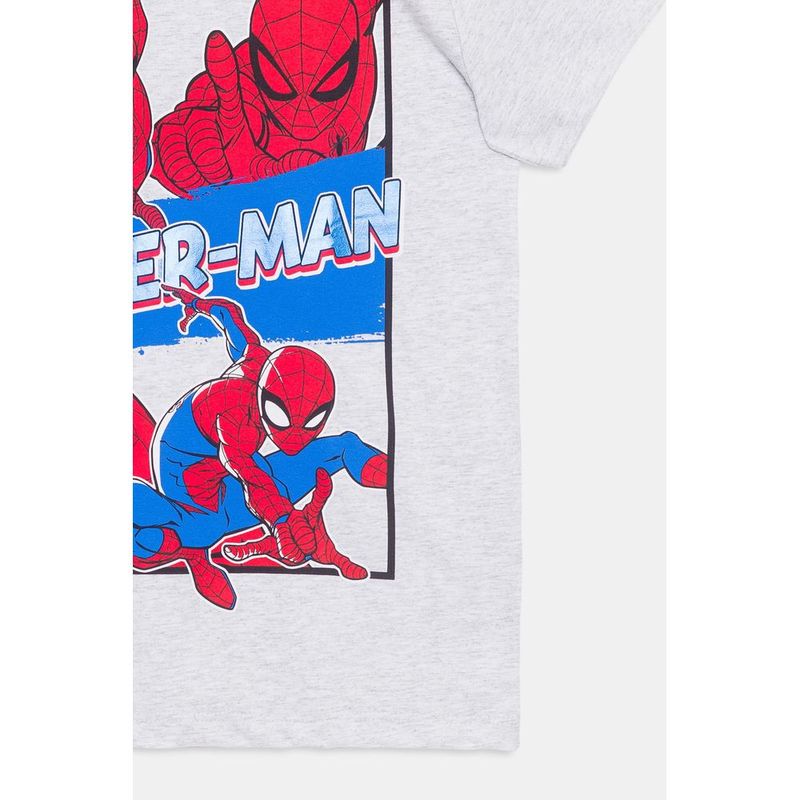 Camiseta Juvenil Spider-Man Caedu Mescla Algod o 10-16 3