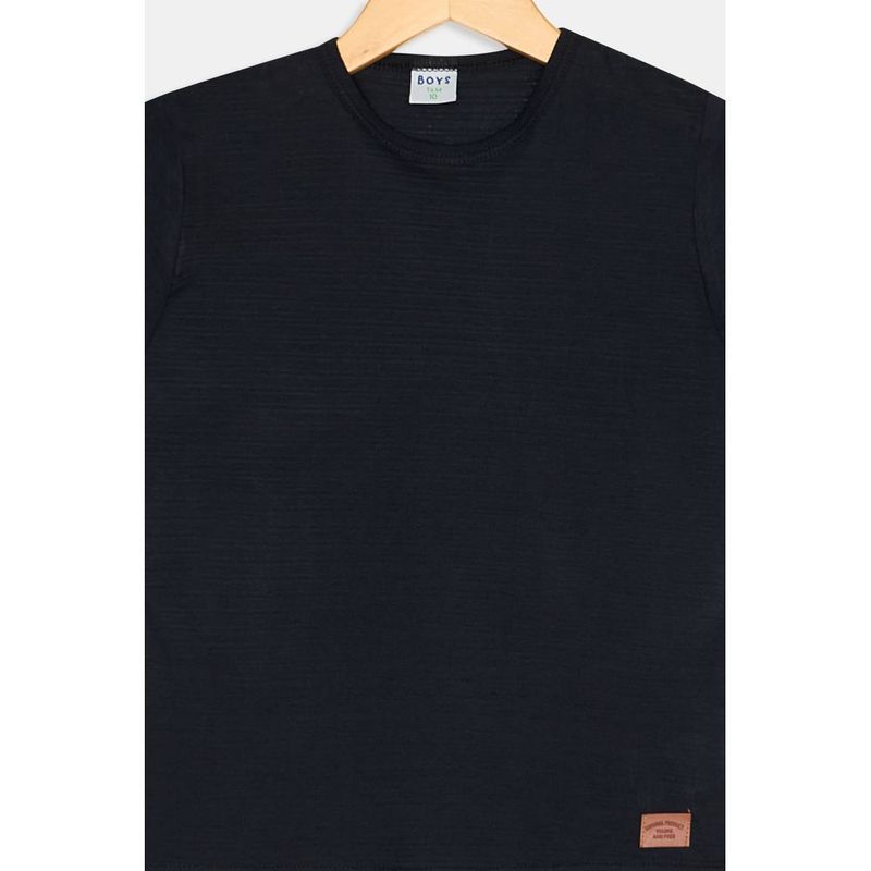 Camiseta Infantil Masculina Preta Algod o Caedu 2