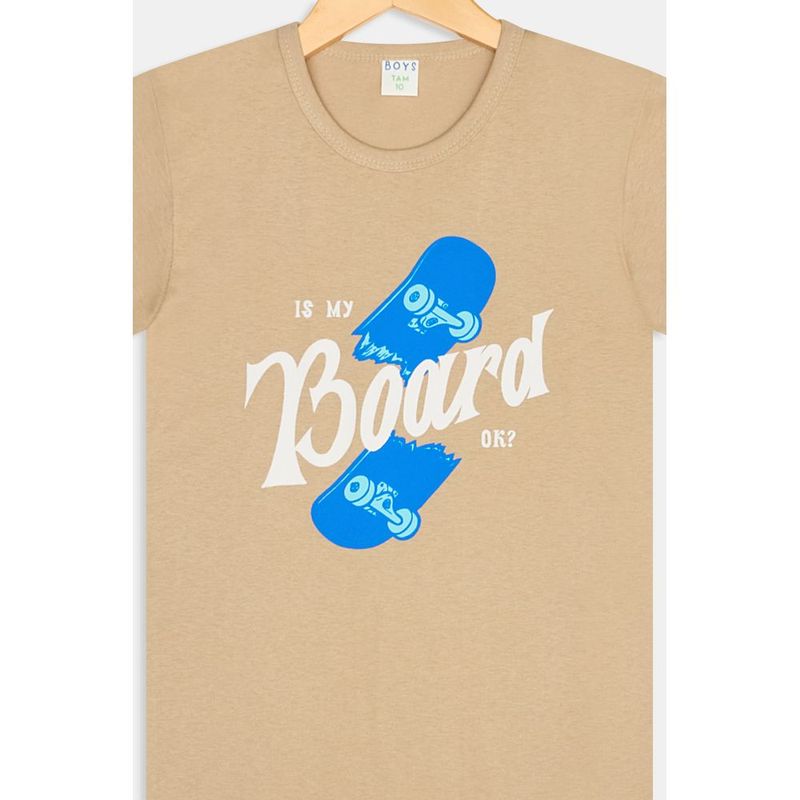 Top Infantil Caedu Skate Algod o Bege - Conforto e Estilo 2