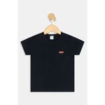 Camiseta Infantil Caedu Preta Manga Curta Animal 0