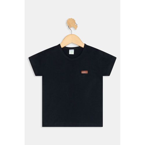 Camiseta Infantil Caedu Preta Manga Curta Animal