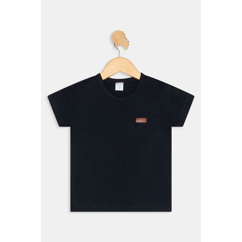 Camiseta Infantil Caedu Preta Manga Curta Animal 0