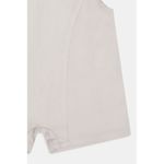 Jardineira Infantil Jeans Dinossauro Caedu Bege Claro 3