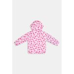 Jaqueta Infantil Minnie Mouse Rosa Microfibra Capuz Orelhas 1