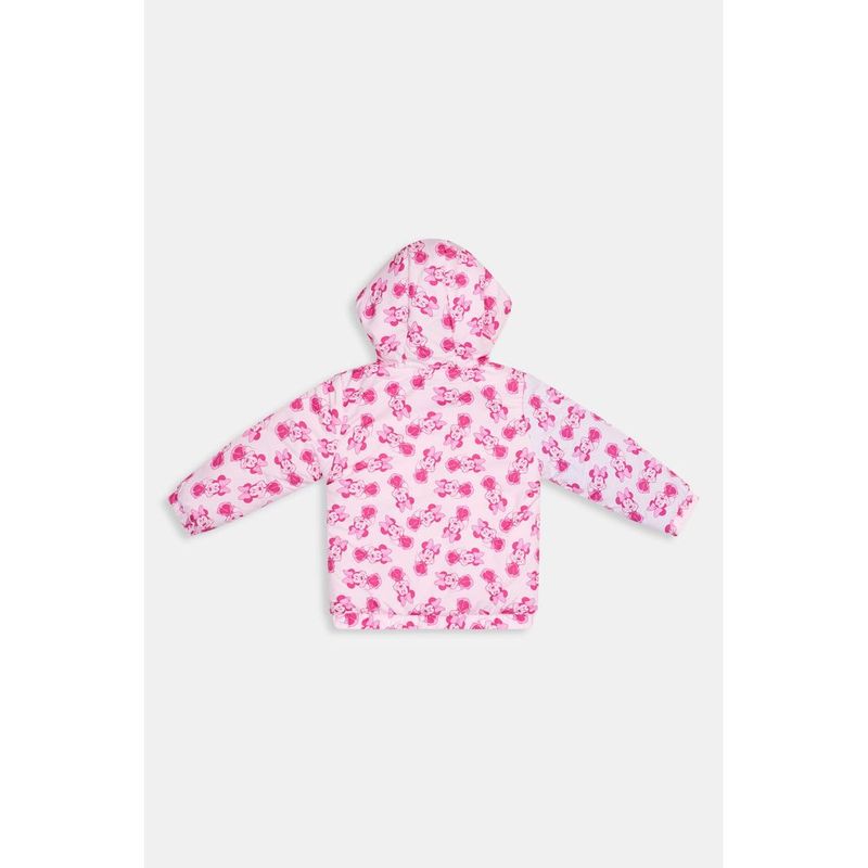 Jaqueta Infantil Minnie Mouse Rosa Microfibra Capuz Orelhas 1