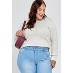 Tric  Feminino Caedu Quadriculado Lurex Off White 0