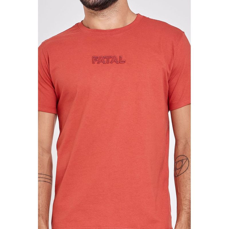 Camiseta Masculina Caedu Fatal Silk Algod o Vermelha 1