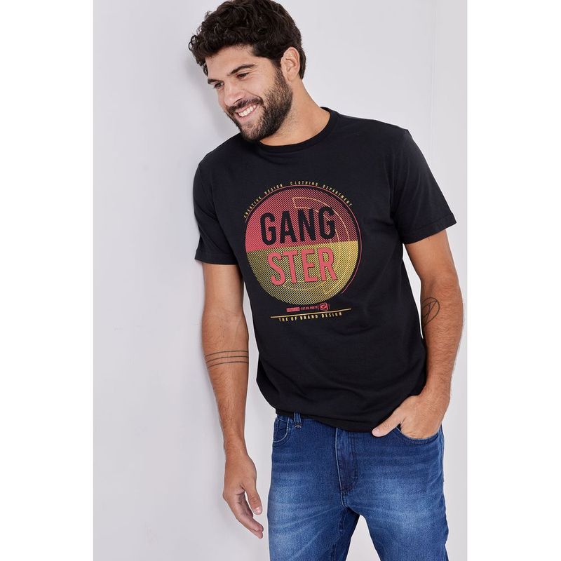 Camiseta Masculina Caedu Algod o Silk Sortido 0