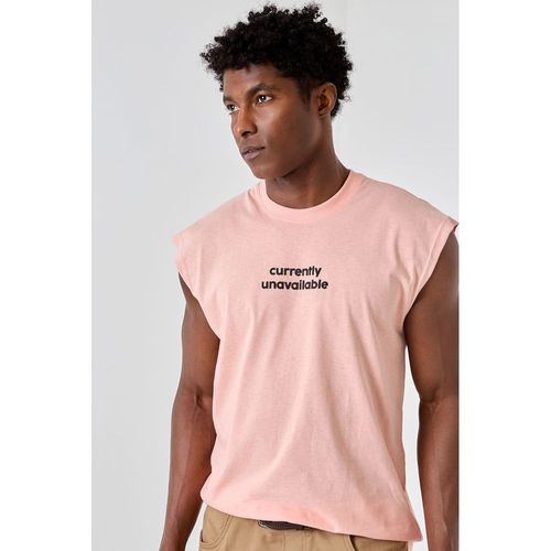 Regata Masculina Machão Caedu Rosa Médio Algodão Trendy