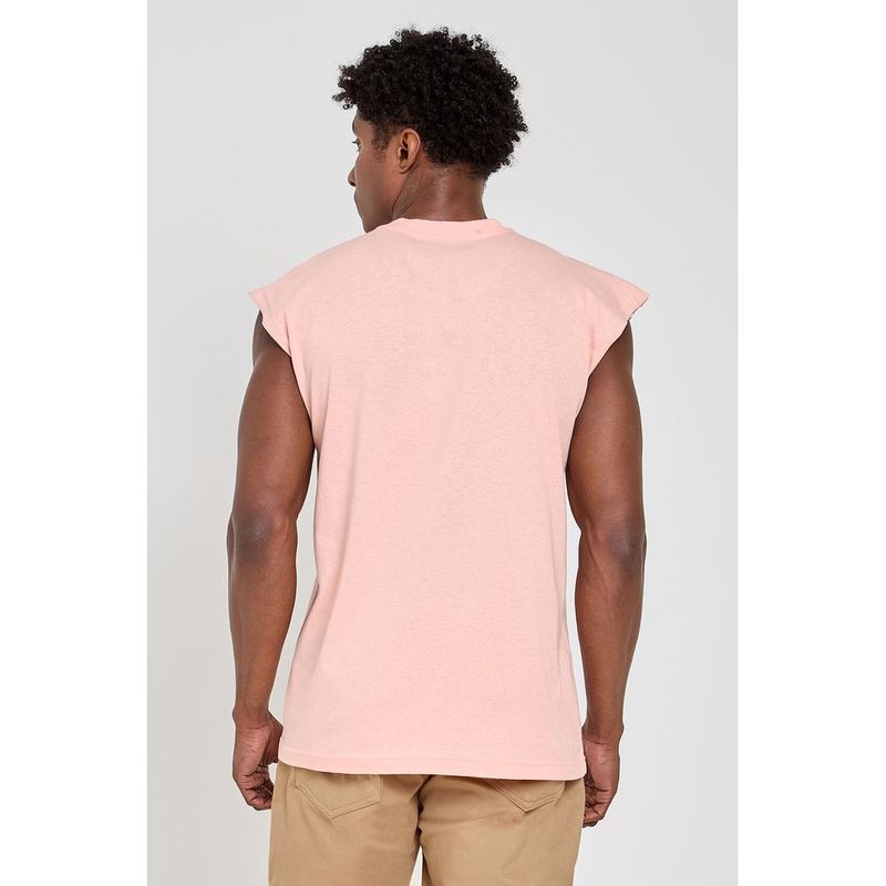 Regata Masculina Mach o Caedu Rosa M dio Algod o Trendy 2