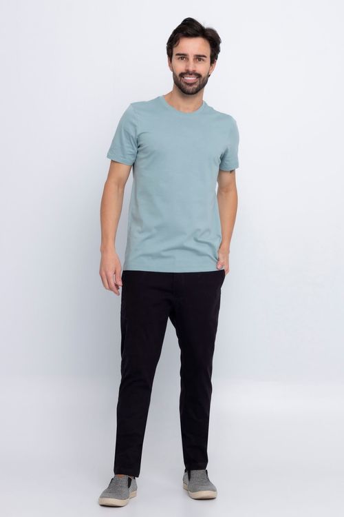 Calça Chino Masculina Caedu Sarja Preta Conforto e Estilo