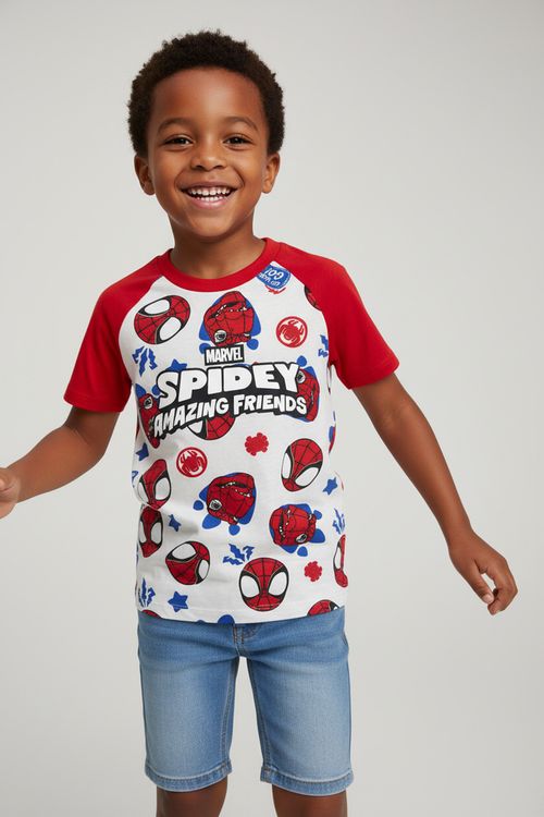 Blusa Infantil Menino Multicor Marvel Spidey Amazing Friends