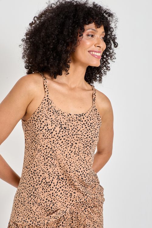 Pijama Feminino Alcinha Estampa Oncinha
