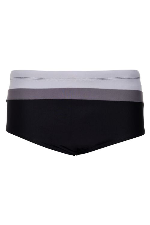 Sunga Masculina Cinza e Preto Color Block