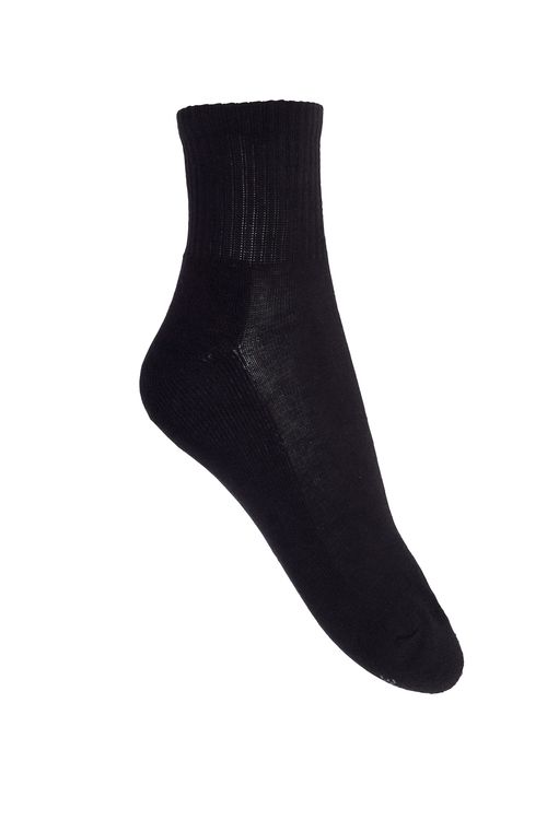 Kit 3 Pares de Meias Cano Médio Masculino Pretas