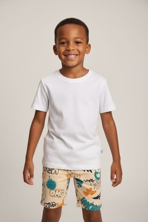 Shorts Infantil Menino Off White Skate Grafite