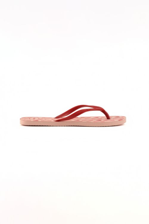 Chinelo Feminino Rosa Corações