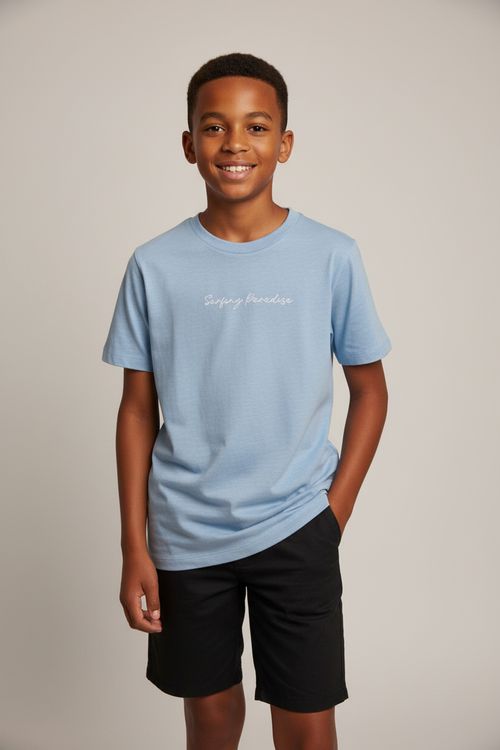 Blusa Infantil Menino Azul Médio Surfing Paradise