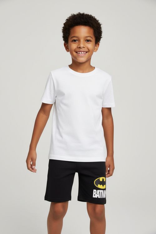Bermuda Infantil Menino Preto 4-8 Anos Batman