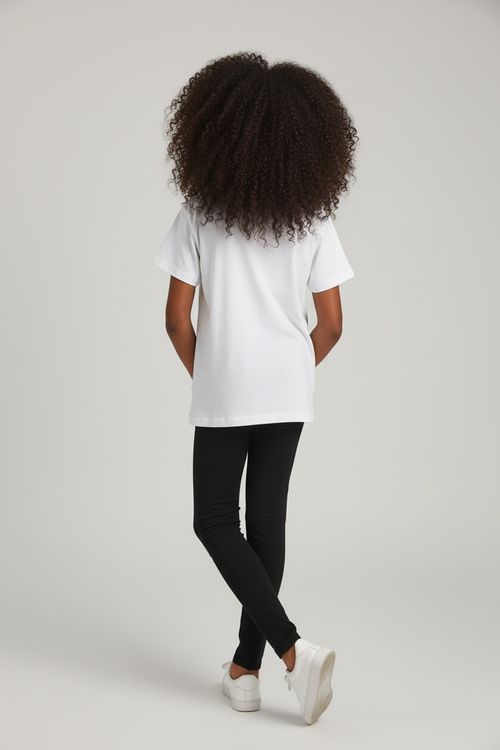 Legging Infantil Menina Preta 10-16 anos