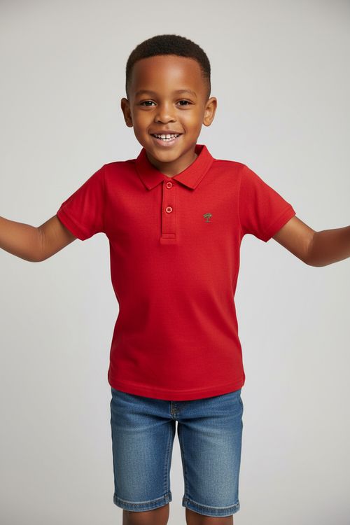 Top tecido m/c e m/l 4/8 nos liso 300306 vermelho medio