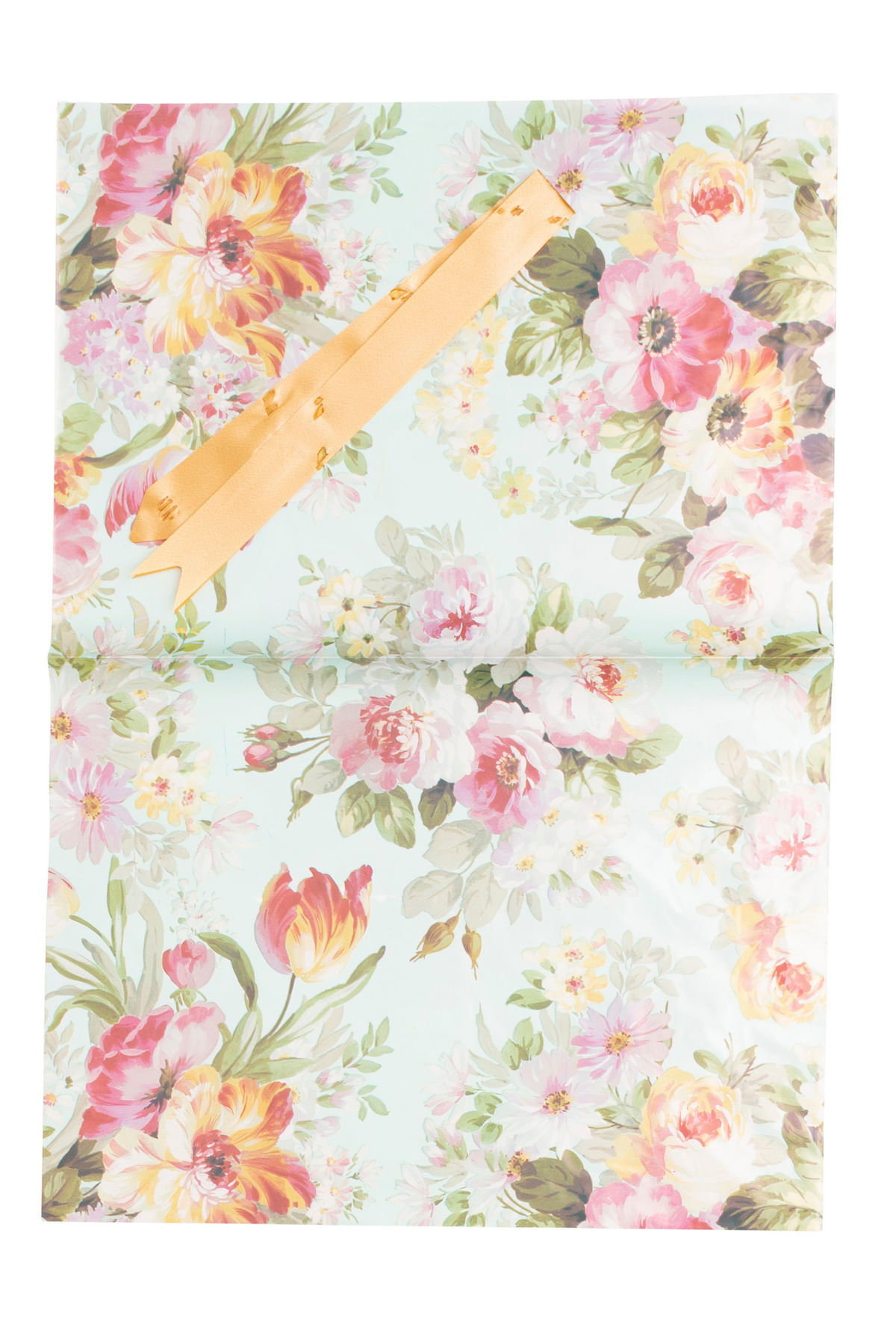 Saco de Presente Caedu Floral com Laço - Estampa Sortida - imagem 1