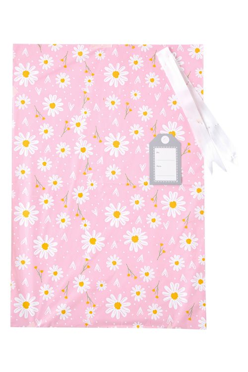 Saco de Presente Floral Sortido Caedu com Laço