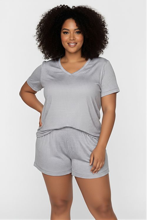 Ling fpm lgj028 pijama mc poly poá m estampado