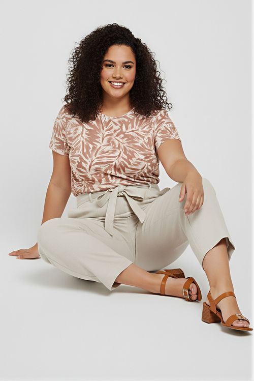 Blusa Feminina Folhagem Tropical