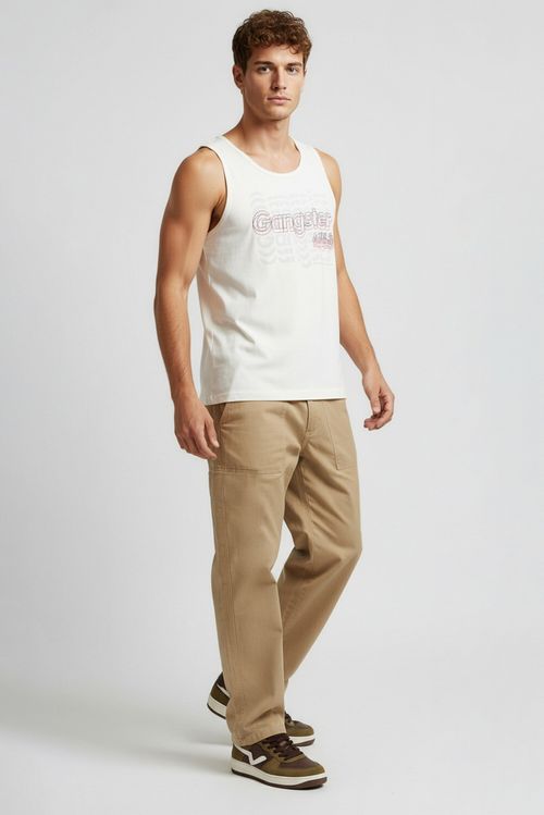 Calca masc cs 70483 reta srj caramelo marrom medio