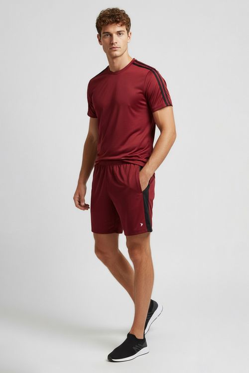 Masc prom meh009b shorts mesh rec lat vm vermelho escuro