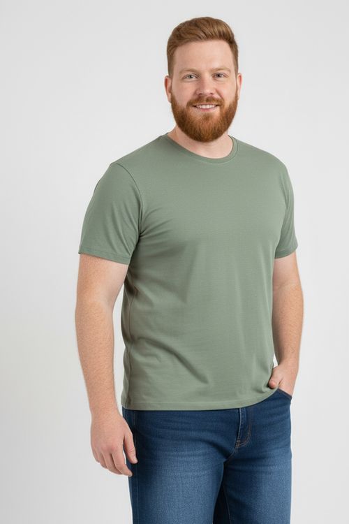 Camiseta masc super mc verde verde medio