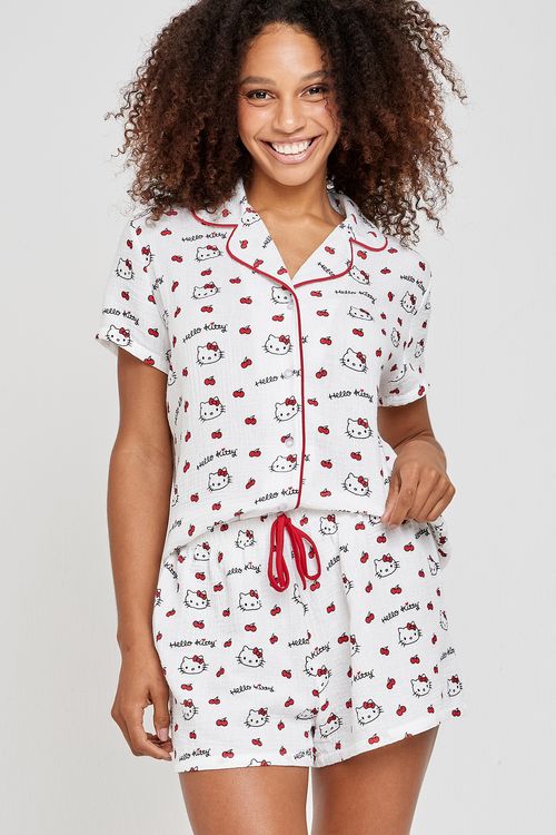 Ling lfj046 pijama americ crepe hello k estampado