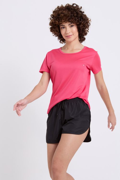 Shorts Feminino Preto Esportivo Tactel Cós Ajustável