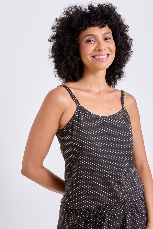 Pijama Feminino Alcinha Poá